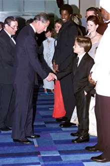 Prince Charles meets the child star Jake Lloyd of the film " Prince Charles meets the child star Jake Lloyd of the film "