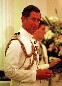Images Dated 29th June 1997: Prince Charles Prince Of Wales at investiture in Hong Kong June 1997