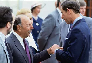 Prince Charles Prince of Wales July 1988 talking to Lord Forte C/T Roy : Brit Prince Charles Prince of Wales July 1988 talking to Lord Forte C/T Roy : Brit