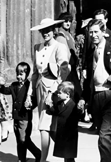 Prince Charles, the Prince of Wales with Princess Diana and their sons Prince William Prince Charles, the Prince of Wales with Princess Diana and their sons Prince William