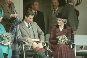 Prince Charles and Princess Diana at The Braemar Games in The Highlands of Scotland Prince Charles and Princess Diana at The Braemar Games in The Highlands of Scotland