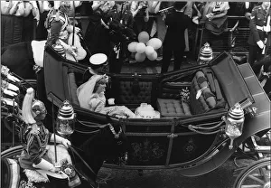 Prince Charles and Princess Diana drive along Fleet Street on their way to Buckingham Prince Charles and Princess Diana drive along Fleet Street on their way to Buckingham