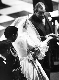 Prince Charles and Princess Diana exchange their wedding vows at St Pauls Cathedral in Prince Charles and Princess Diana exchange their wedding vows at St Pauls Cathedral in