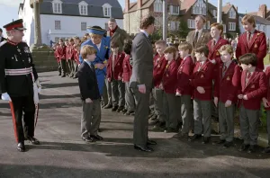Prince Charles and Princess Diana with their son, Prince William in Cardiff on St Prince Charles and Princess Diana with their son, Prince William in Cardiff on St
