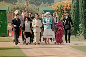 Images Dated 12th February 1992: Prince Charles and Princess Diana visit to India between February 10th