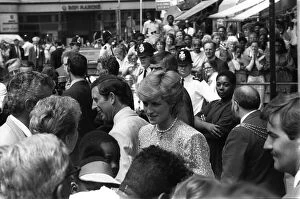 Images Dated 1st July 1987: PRINCE CHARLES AND PRINCESS DIANA ON A WALKABOUT ON A VISIT TO BRIXTON. JULY 1987