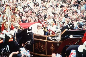 Prince Charles & Princess Diana on their wedding day. 29th July 1981 Prince Charles & Princess Diana on their wedding day. 29th July 1981