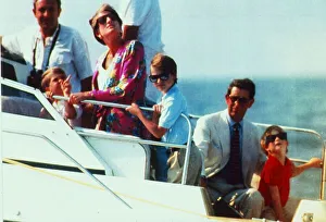 Prince Charles and Princess Diana with their two young sons Prince Harry Prince Charles and Princess Diana with their two young sons Prince Harry