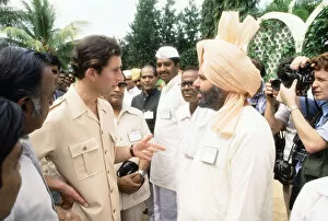 Images Dated 1st December 1980: Prince Charles during his tour of India. Pictured at a plantation. December 1980