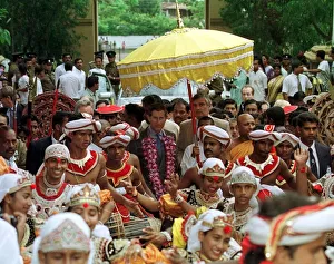 Prince Charles visits Raja Maha Temple on arrival in Colombo in Sri Lanka Prince Charles visits Raja Maha Temple on arrival in Colombo in Sri Lanka