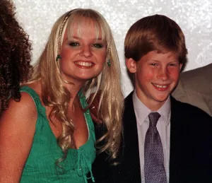 Prince Harry meets Emma Bunton of the Spice girls at his first public engagement in Prince Harry meets Emma Bunton of the Spice girls at his first public engagement in