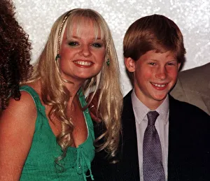 Prince Harry meets Emma Bunton of the Spice girls at his first public engagement in Prince Harry meets Emma Bunton of the Spice girls at his first public engagement in