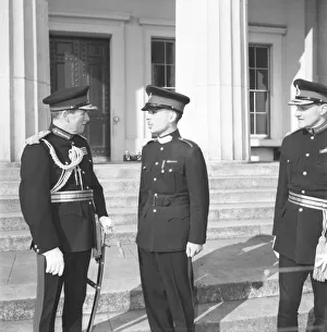 Prince Hussein of Jordan welcomed by British guards at Sandhurst Prince Hussein of Jordan welcomed by British guards at Sandhurst