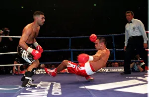 Prince Naseem Hamed boxer knocks down Wilfredo Vasquez of Puerto Rico in the WBO Prince Naseem Hamed boxer knocks down Wilfredo Vasquez of Puerto Rico in the WBO