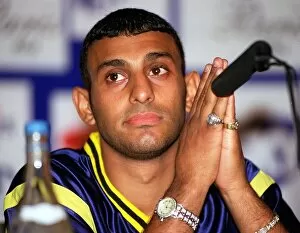 Images Dated 16th July 1997: Prince Naseem Hamed at a Press Conference July 1997 Before his title fights against Juan