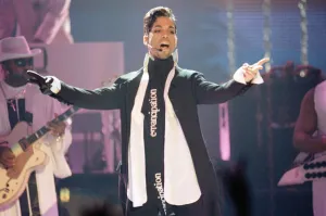 Prince performing at The Brit Music Awards at Earls Court. 24th February 1997 Prince performing at The Brit Music Awards at Earls Court. 24th February 1997