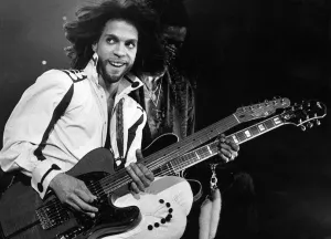 Prince performing at the NEC during his Nude tour. 29th June 1990 Prince performing at the NEC during his Nude tour. 29th June 1990