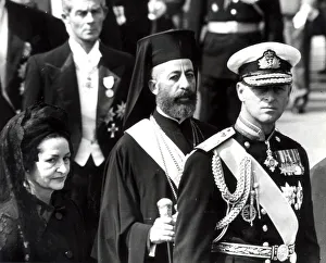 PRINCE PHILIP AND ARCHBISHOP MAKARIOS. PICTURED IN 1964 PRINCE PHILIP AND ARCHBISHOP MAKARIOS. PICTURED IN 1964