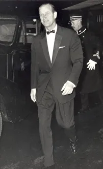PRINCE PHILIP ARRIVING AT GROSVENOR HOUSE HOTEL FOR NATIONAL SPORTING CLUB BOXING. 1969 PRINCE PHILIP ARRIVING AT GROSVENOR HOUSE HOTEL FOR NATIONAL SPORTING CLUB BOXING. 1969