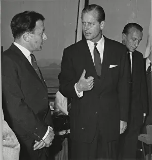 Prince Philip, in the control of East Midlands Airport during a visit to the East Prince Philip, in the control of East Midlands Airport during a visit to the East