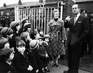 Prince Philip, Duke of Edinburgh Bury School, Greater Manchester. 18th November 1976 Prince Philip, Duke of Edinburgh Bury School, Greater Manchester. 18th November 1976
