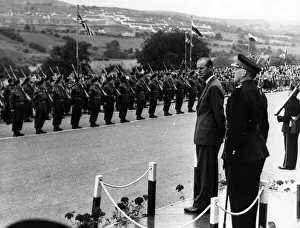 Prince Philip, Duke of Edinburgh leaves the Dais to inspect the 5th Battalion the Welsh Prince Philip, Duke of Edinburgh leaves the Dais to inspect the 5th Battalion the Welsh