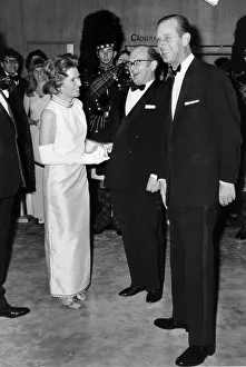 Prince Philip. The Duke of Edinburgh with Mr and Mrs Peter Scott at the premiere of " Prince Philip. The Duke of Edinburgh with Mr and Mrs Peter Scott at the premiere of "