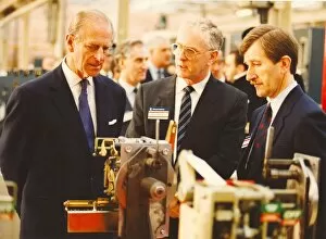 Images Dated 10th February 1994: Prince Philip, Duke of Edinburgh, visits the Reyrolle. 10th February 1994