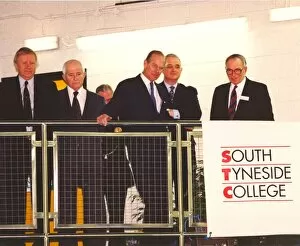 Images Dated 10th February 1994: Prince Philip, Duke of Edinburgh, visits South Tyneside College. 10th February 1994