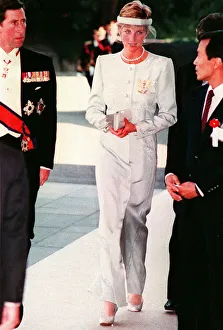 Prince and Princess of Wales during their official visit to Japan Prince and Princess of Wales during their official visit to Japan