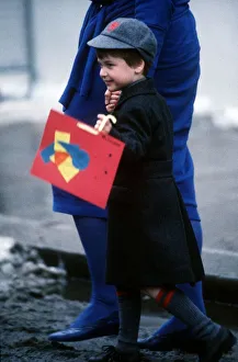 Prince William arriving at his first day at school Prince William arriving at his first day at school