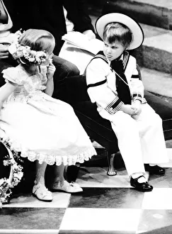 Prince William page boy at the wedding of the Duke and Duchess of York in July 1986 Prince William page boy at the wedding of the Duke and Duchess of York in July 1986