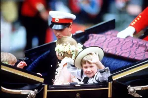 Prince William and Prince Edward on the way to Westminster Abbey for the wedding of Prince William and Prince Edward on the way to Westminster Abbey for the wedding of