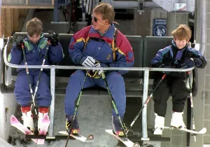 Prince William, Prince Harry and Marcus Kleissl the skiing instructor Prince William, Prince Harry and Marcus Kleissl the skiing instructor