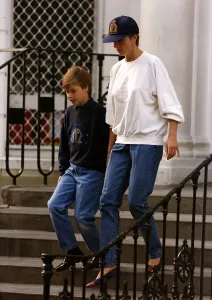 Prince William and Princess Diana leave Harrys school after their arrival at the start of Prince William and Princess Diana leave Harrys school after their arrival at the start of