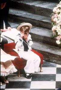Prince William waiting in Westminster Abbey for the wedding of Prince Andrew Prince William waiting in Westminster Abbey for the wedding of Prince Andrew