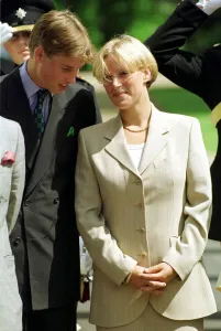 PRINCE WILLIAM AND ZARA PHILLIPS CHAT AT CLARENCE HOUSE AT QUEEN MOTHERS BIRTHDAY PRINCE WILLIAM AND ZARA PHILLIPS CHAT AT CLARENCE HOUSE AT QUEEN MOTHERS BIRTHDAY