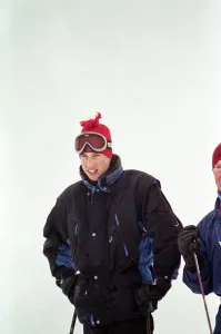 Princes William pictured during a skiing holiday with his father Prince Charles Princes William pictured during a skiing holiday with his father Prince Charles