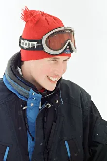 Princes William pictured during a skiing holiday with his father Prince Charles Princes William pictured during a skiing holiday with his father Prince Charles