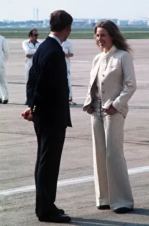 Princess Anne with her brother Prince Charles the Prince of Wales at London Heathrow Princess Anne with her brother Prince Charles the Prince of Wales at London Heathrow