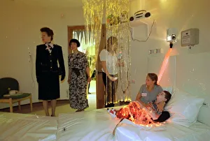 Princess Anne opens Rachel House Childrens Hospice,Princess Anne in multi sensory room Princess Anne opens Rachel House Childrens Hospice,Princess Anne in multi sensory room