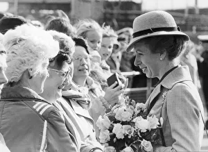 Princess Anne seen here chatting with well wishers during her visit to the Tees Docks for Princess Anne seen here chatting with well wishers during her visit to the Tees Docks for