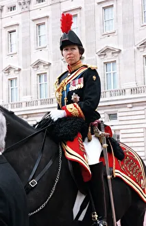 Princess Anne taking part in trooping the colour June 1999 Princess Anne taking part in trooping the colour June 1999