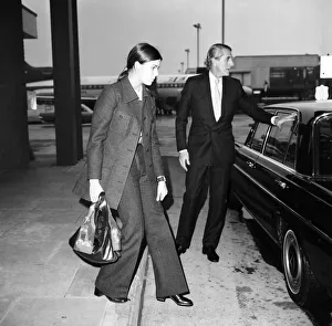 Princess Caroline daughter of Princess Grace of Monaco arrived at Heathrow Airport Princess Caroline daughter of Princess Grace of Monaco arrived at Heathrow Airport