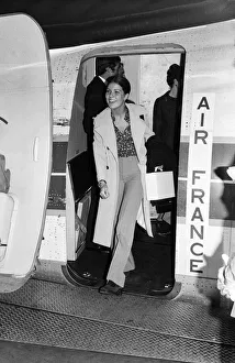 Princess Caroline of Monaco arrives at Heathrow to return to school. 13th September 1972 Princess Caroline of Monaco arrives at Heathrow to return to school. 13th September 1972