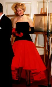 Princess Diana attending an Americas Cup ball held at the Grosvenor House Hotel, London Princess Diana attending an Americas Cup ball held at the Grosvenor House Hotel, London