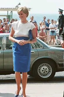 Princess Diana, HRH The Princess of Wales, visits Brighton in East Sussex Princess Diana, HRH The Princess of Wales, visits Brighton in East Sussex