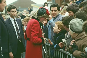 Princess Diana meets and greets the people of Birmingham, The Midlands Princess Diana meets and greets the people of Birmingham, The Midlands
