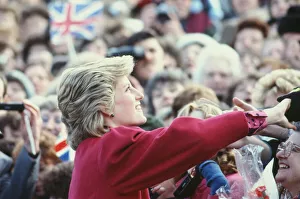 Princess Diana meets and greets the people of Walsall, West Midlands Princess Diana meets and greets the people of Walsall, West Midlands
