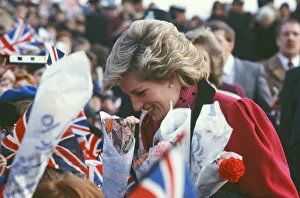 Princess Diana meets and greets the people of Walsall, West Midlands Princess Diana meets and greets the people of Walsall, West Midlands